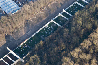 Vue aérienne de Paintball Achern Au stand de tir à le quartier Fautenbach in Achern dans le département Bade-Wurtemberg, Allemagne