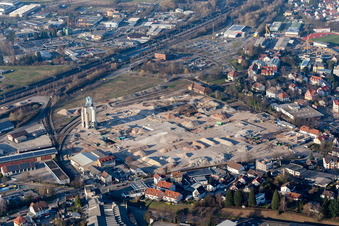 Vue aérienne de Nouvelle zone de développement Glashüttenstr à Achern dans le département Bade-Wurtemberg, Allemagne