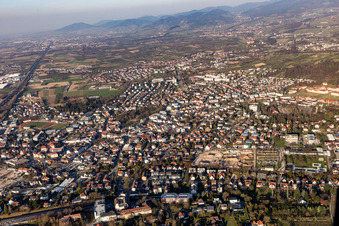 Vue aérienne de Achern dans le département Bade-Wurtemberg, Allemagne