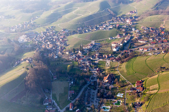 Vue aérienne de Talstr à le quartier Büchelbach in Sasbachwalden dans le département Bade-Wurtemberg, Allemagne