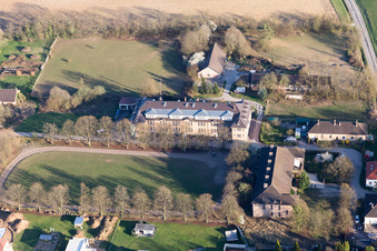 Photographie aérienne de Camp de la Cité des Cadres à Oberrœdern dans le département Bas Rhin, France