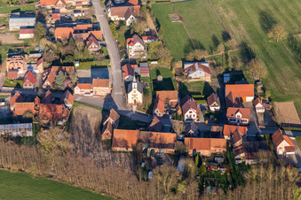 Photographie aérienne de Crœttwiller dans le département Bas Rhin, France