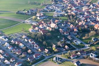 Vue oblique de Trimbach dans le département Bas Rhin, France