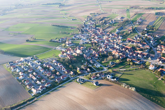 Trimbach dans le département Bas Rhin, France d'en haut