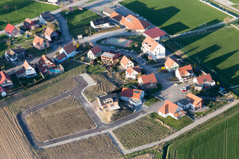 Image drone de Oberlauterbach dans le département Bas Rhin, France