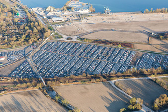 Lauterbourg dans le département Bas Rhin, France d'en haut
