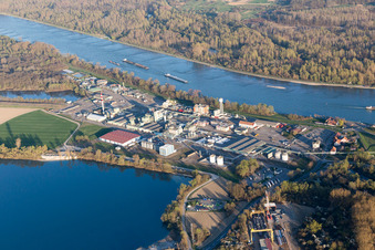 Vue d'oiseau de Lauterbourg dans le département Bas Rhin, France