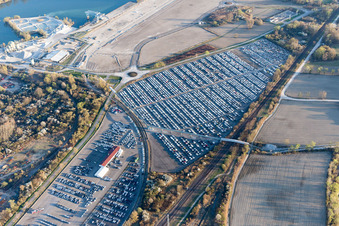 Lauterbourg dans le département Bas Rhin, France vue du ciel