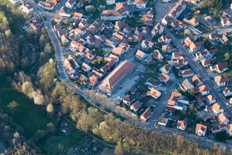 Enregistrement par drone de Lauterbourg dans le département Bas Rhin, France
