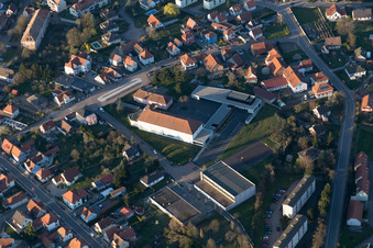 Image drone de Lauterbourg dans le département Bas Rhin, France