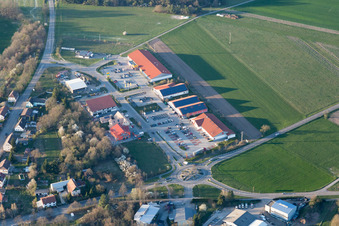 Quartier Neulauterburg in Berg dans le département Rhénanie-Palatinat, Allemagne vue d'en haut