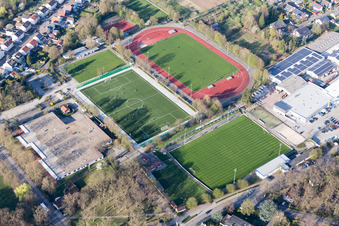 Enregistrement par drone de Herxheim bei Landau dans le département Rhénanie-Palatinat, Allemagne