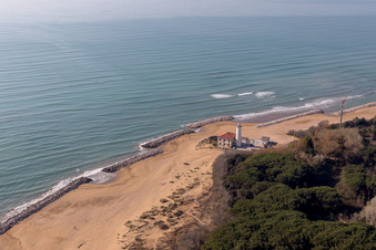 Lignano Riviera dans le département Frioul-Vénétie Julienne, Italie d'en haut