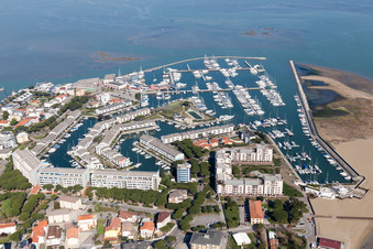 Lignano Sabbiadoro dans le département Udine, Italie vue d'en haut