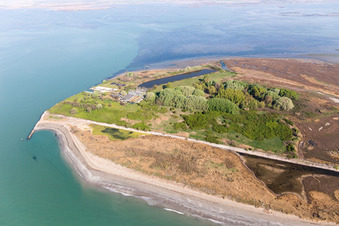 Vue d'oiseau de Lignano Sabbiadoro dans le département Udine, Italie