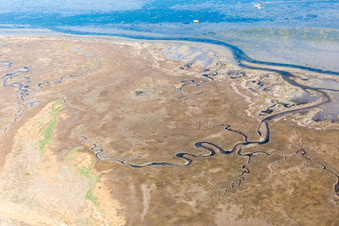 Enregistrement par drone de Lignano Sabbiadoro dans le département Udine, Italie