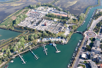 Grado dans le département Gorizia, Italie d'en haut