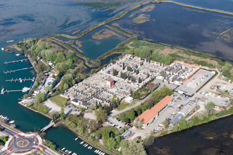 Grado dans le département Gorizia, Italie depuis l'avion
