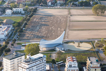 Vue aérienne de Jesolo dans le département Metropolitanstadt Venedig, Italie