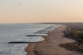 Vue aérienne de Ca' Ballarin dans le département Vénétie, Italie