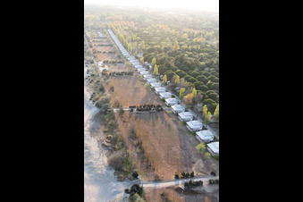 Vue aérienne de Cavallino-Treporti dans le département Vénétie, Italie