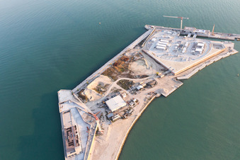 Enregistrement par drone de Punta Sabbioni dans le département Vénétie, Italie