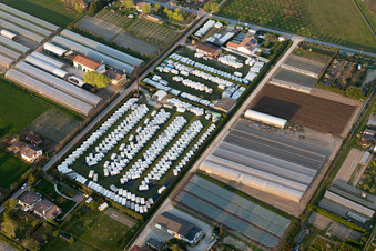 Punta Sabbioni dans le département Vénétie, Italie hors des airs