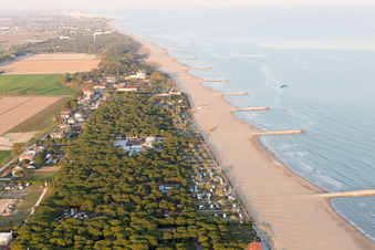 Vue oblique de Ca' Pasquali dans le département Vénétie, Italie
