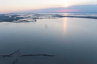 Vue d'oiseau de Jesolo dans le département Metropolitanstadt Venedig, Italie