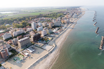 Lido DI Savio dans le département Émilie-Romagne, Italie d'en haut