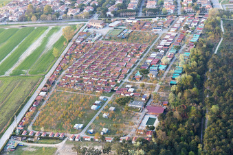 Vue oblique de Lido DI Dante dans le département Émilie-Romagne, Italie
