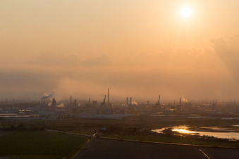 Photographie aérienne de Punta Marina dans le département Émilie-Romagne, Italie