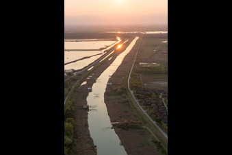 Photographie aérienne de Marina Romea dans le département Émilie-Romagne, Italie