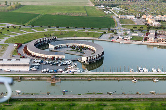Casalborsetti dans le département Émilie-Romagne, Italie d'en haut