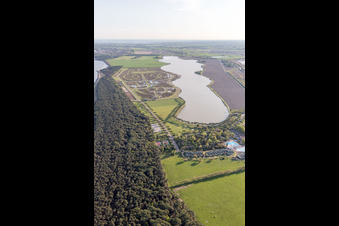 Vue aérienne de Lido di Volano dans le département Émilie-Romagne, Italie