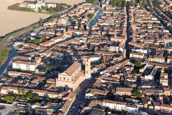 Comacchio dans le département Ferrara, Italie d'en haut