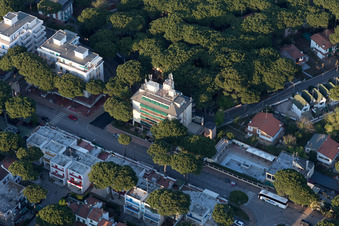 Enregistrement par drone de Lido degli Estensi dans le département Émilie-Romagne, Italie