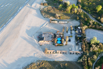 Lido di Spina dans le département Émilie-Romagne, Italie vue d'en haut