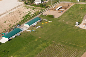 Vue aérienne de Au Casale à Codroipo dans le département Udine, Italie