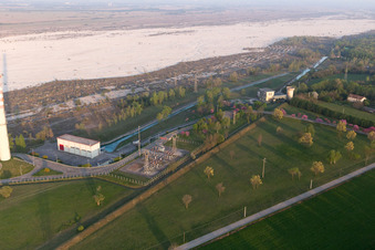 Vue oblique de San Leonardo dans le département Frioul-Vénétie Julienne, Italie