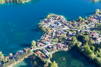 Beinheim dans le département Bas Rhin, France vu d'un drone