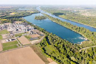 Beinheim dans le département Bas Rhin, France hors des airs