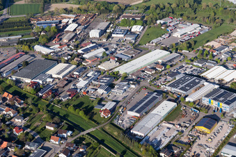Vue aérienne de Mouvement GMT 8 à le quartier Vimbuch in Bühl dans le département Bade-Wurtemberg, Allemagne
