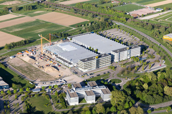 Photographie aérienne de Chantier de construction LUK de la zone industrielle de Bußmatten à Bühl dans le département Bade-Wurtemberg, Allemagne