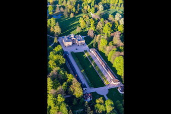Image drone de Château préféré à Förch à le quartier Förch in Rastatt dans le département Bade-Wurtemberg, Allemagne