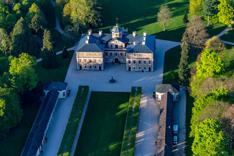 Photographie aérienne de Château préféré à Förch à le quartier Förch in Rastatt dans le département Bade-Wurtemberg, Allemagne