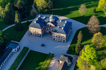 Château préféré à Förch à le quartier Förch in Rastatt dans le département Bade-Wurtemberg, Allemagne hors des airs