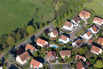 Quartier Altenstadt in Wissembourg dans le département Bas Rhin, France hors des airs