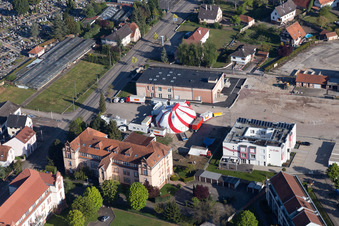Wissembourg dans le département Bas Rhin, France vue d'en haut