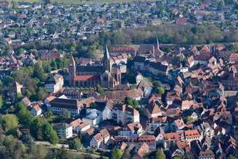 Wissembourg dans le département Bas Rhin, France vue du ciel